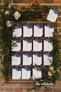 Mariage Domaine De Guerquesalle - Les Crâneuses - plan de table - Fleurs - bohème